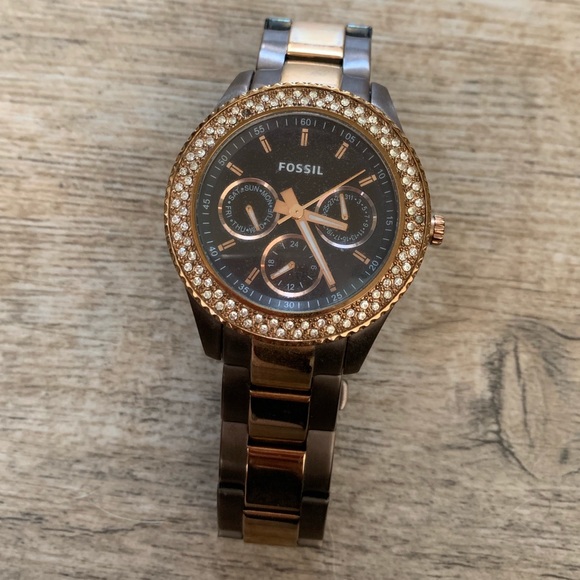 Fossil Brown and Bronze Stella Watch - Picture 4 of 8